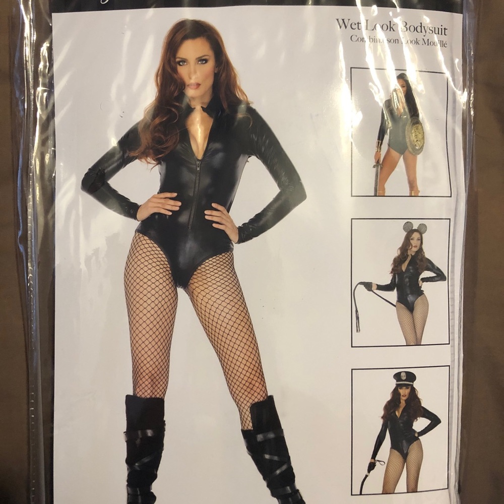Leather bodysuit